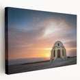 Large art canvas of a scenic Andalucian landscape in muted earth tones, ideal for kitchen wall art.