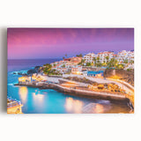 Black and white large canvas print of a Spanish Canary Islands scenery, ideal for kitchen wall art or bedroom ambiance.