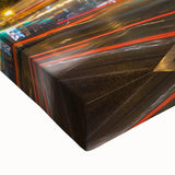 Black and white landscape art painting of Madrid on stretched canvas, suitable for bedroom wall decor.