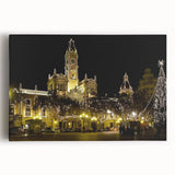 Black and white photograph of Valencia on stretched canvas, ideal for kitchen wall art.