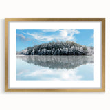 Extra large wall art featuring an abstract textured print of a European scenery in muted earth tones, framed in gold.