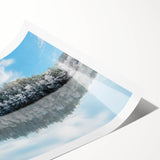 Extra large rolled print of line art flowers in monochrome, ideal for large living room wall art.