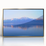 Framed acrylic print of Geneva scenery with gold tones, ideal for modern art wall decor.