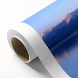 Art Deco poster of Geneva scenery on rolled canvas, with muted color tones, ideal for nursery wall art.