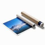 Extra large rolled canvas print of a serene Swiss landscape with lush greenery and floral elements.