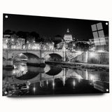 Acrylic print of the Vatican scenery with soft pastel shades, ideal for dining room art.