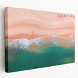 Large canvas print of Acapulco scenery with vivid blue and green hues, suitable for kitchen wall art.