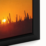 Textured black wall art featuring a vibrant Baja California scenery on a framed canvas, ideal for living room decor.