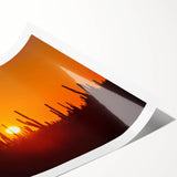 Extra large wall art featuring line art flowers in neutral tones on a rolled canvas, suitable for large living room decor.