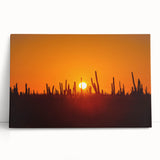 Large black and white stretched canvas of Baja California scenery, ideal for kitchen wall art.