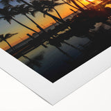 Art deco poster of Cabo San Lucas scenery in muted earth tones on rolled canvas, suitable for dining room wall art.