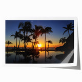 Rolled print of Cabo San Lucas scenery with vibrant ocean blues and sandy hues, suitable for art wall dining room.