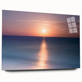 Large abstract acrylic print of Cancun scenery in blue and green tones, suitable for bedroom or dining room art.