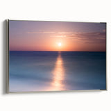 Framed canvas depicting a vintage-style Cancun landscape with colorful art and black borders, ideal for living room decor.