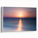 Vintage poster art of a colorful Cancun scenery on a large framed canvas, suitable for living room decor.