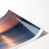 Extra large wall art featuring line art flowers in pastel shades on a rolled print, ideal for large living room decor.