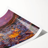 Extra large wall art featuring line art flowers in muted tones on a rolled print, ideal for large living room decor.