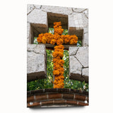 Acrylic print of Quintana Roo, Mexico scenery in muted blues and greens, ideal for dining room art.