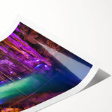 Extra large wall art featuring line art flowers in muted earth tones on rolled print, suited for large living room decor.