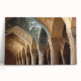 Black and white stretched canvas of Middle Eastern scenery, ideal for kitchen wall art or bedroom ambiance.