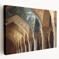 Large canvas print of a Middle Eastern landscape in earthy tones, suitable for kitchen wall art.