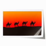 Extra large rolled print of a Middle Eastern Iraqi landscape with muted earth tones, ideal for art wall dining room.