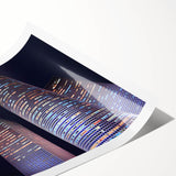 Extra large wall art featuring a line art design of floral patterns in black and white, printed on rolled canvas.