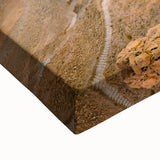 Black and white landscape painting of a Middle Eastern scenery on large stretched canvas, ideal for bedroom wall art.