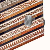 Large abstract wall art depicting a Middle Eastern Oman scenery in muted earth tones on acrylic glass.