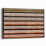 Black and white landscape art painting of Oman scenery on a framed canvas, suitable for bedroom wall decor.