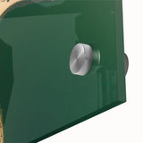 Large abstract wall art depicting a Middle Eastern scenery in muted earth tones on acrylic glass, ideal for dining room art.