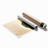 Extra large rolled print featuring a floral design in muted earth tones.