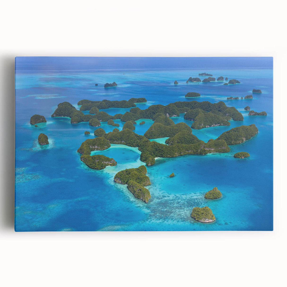 Black and white panoramic ocean view on stretched canvas, ideal for kitchen wall art.