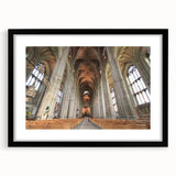 Extra large abstract art print of a vibrant, colorful New Zealand Canterbury scenery on textured canvas, framed in black.