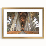 Extra large abstract art print of Canterbury, New Zealand in textured gold frame, featuring muted earth tones.