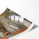 Extra large wall art featuring line art flowers in soft pastel shades on a rolled canvas, ideal for large living room decor.