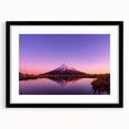 Colorful abstract art print of Taranaki, New Zealand, featuring vibrant blue and green tones on a textured.