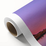 Art deco poster of Taranaki, New Zealand scenery in pastel colors on rolled canvas, ideal for nursery wall art.