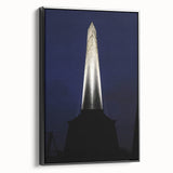 Black and white framed canvas of Wellington, New Zealand landscape, ideal for bedroom wall art.