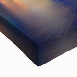 Black and white landscape art painting of Buenos Aires on stretched canvas, ideal for bedroom wall decor.