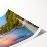 Extra large rolled print of line art flowers in muted earth tones, ideal for large living room wall art.