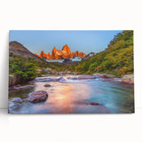 Black and white photo of an Argentine landscape on stretched canvas, ideal for kitchen wall art.