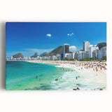 Black and white photograph of a Brazilian landscape on stretched canvas, suitable as large kitchen wall art.