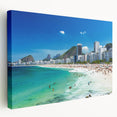 Large canvas print featuring a vibrant scene of a Brazilian landscape, ideal for kitchen wall art.