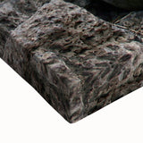 Large black and white landscape art painting of Galapagos scenery on stretched canvas, suitable for bedroom wall decor.