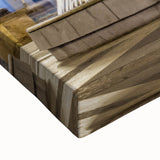 Large art of a black and white landscape painting of Ecuador on stretched canvas, ideal for bedroom wall decor.