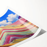 Extra large wall art featuring line art flowers in subtle hues on a rolled canvas, ideal for large living room decor.