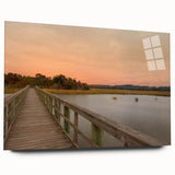 Large abstract wall art on acrylic glass depicting vibrant, multicolored Alabama scenery.