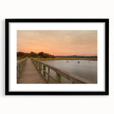 Extra large abstract art print of a colorful, textured Alabama landscape on a black framed canvas.