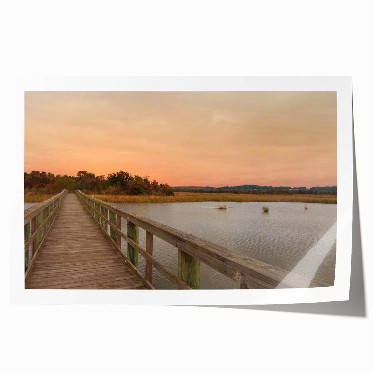 Rolled print of Alabama scenery with soft pastel hues, ideal for art wall dining room decor.